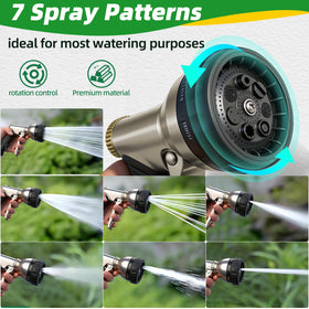 ARXIVE nozzle with ergonomic grip reduces hand fatigue during watering.
