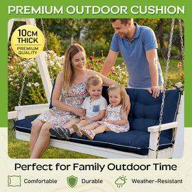 AS AWESLING blue swing cushion backrest view highlights support and fit