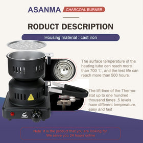 ASANMA charcoal starter with 4.9 ft cord for flexible placement