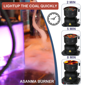 ASANMA charcoal starter with detachable handle for easy transport