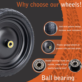 ASDFGHT bearings 3-4in hub assembly supports smooth rolling and stability.
