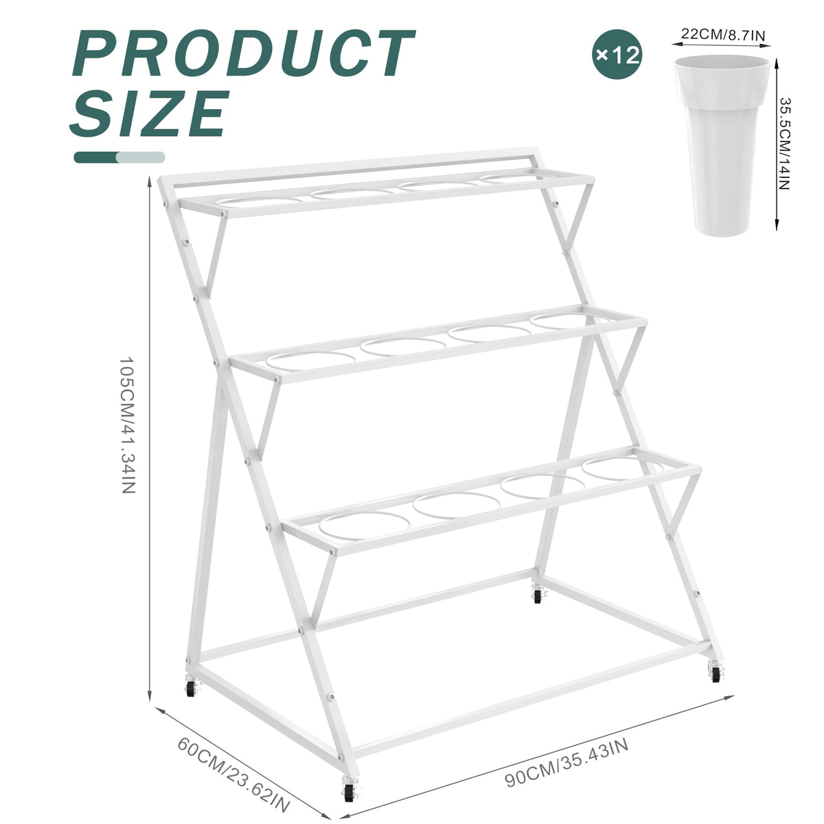 Asee'm 12-bucket system keeps bouquets organized for easy watering