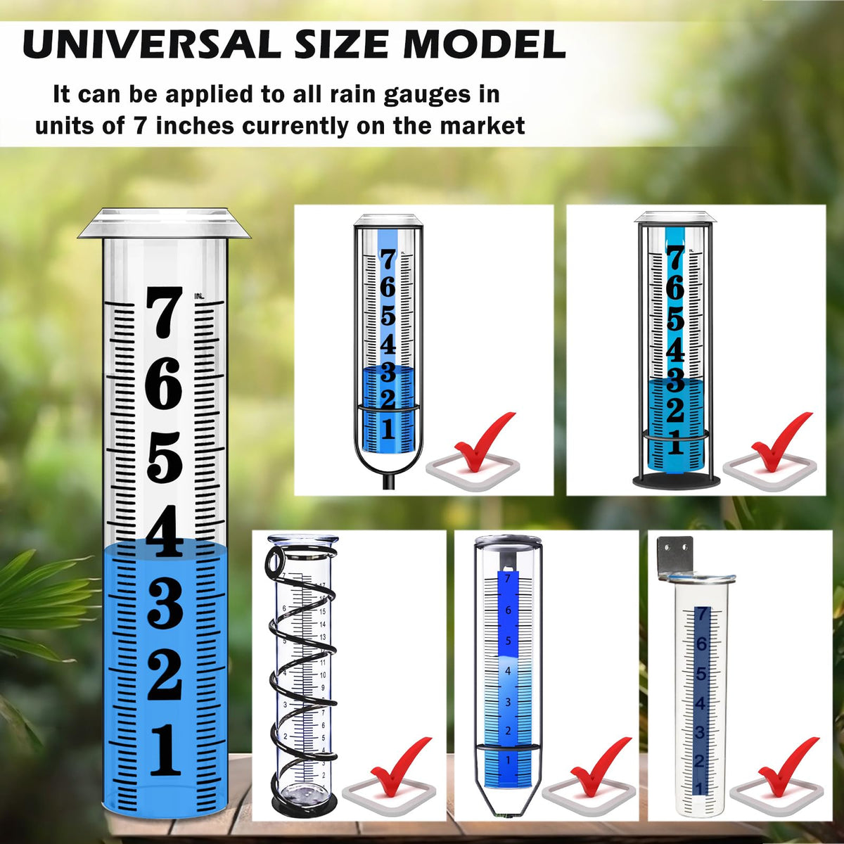 Asenron mouth-area design of the rain gauge tube supports accurate rainfall collection.