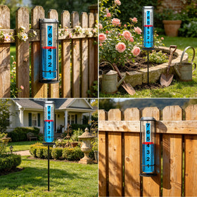 Asenron rain gauge outdoor with adjustable height fits different planting layouts.