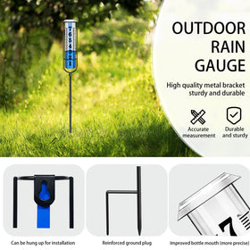 Asenron Rain Gauge Outdoor large readings help accurate garden planning.