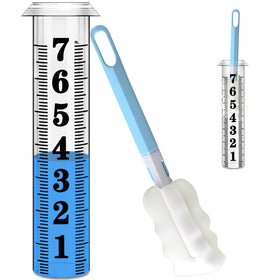 Asenron rain gauge replacement tube with 7-inch capacity for reliable garden rainfall tracking.