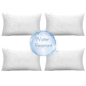 Ashler outdoor lumbar pillow 12x20, side view, boosts patio comfort
