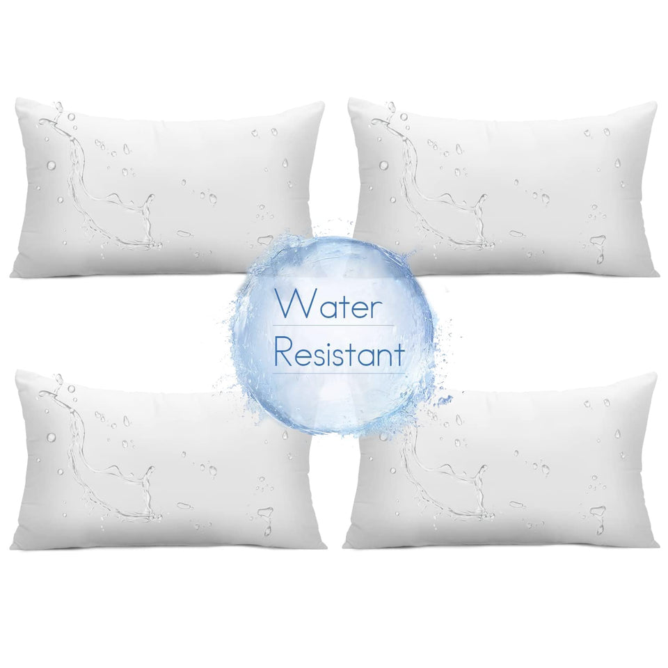 Ashler outdoor lumbar pillow 12x20, side view, boosts patio comfort