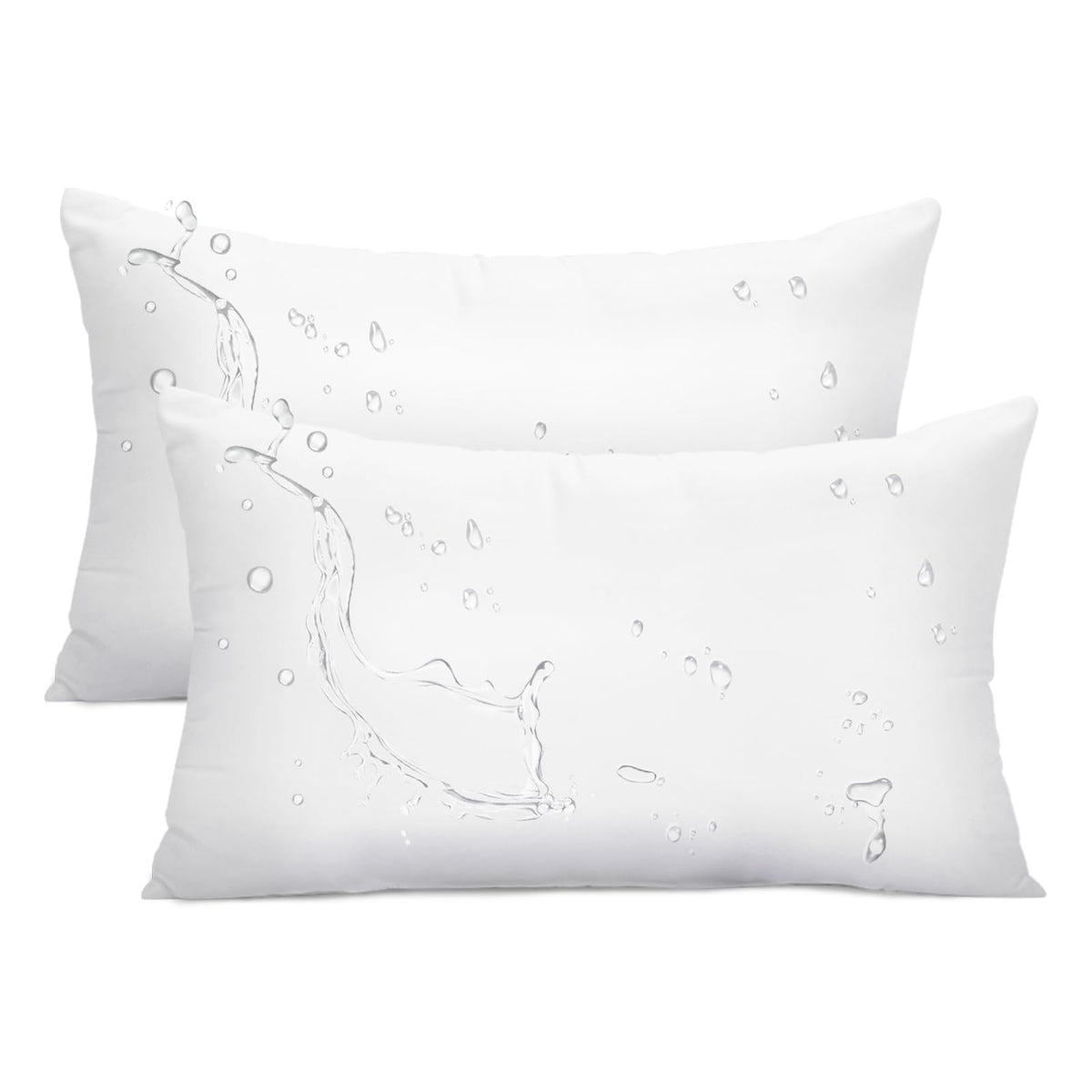 Ashler Outdoor Pillow Inserts 12x20, pack of 2, ideal for porch decor and outdoor comfort.