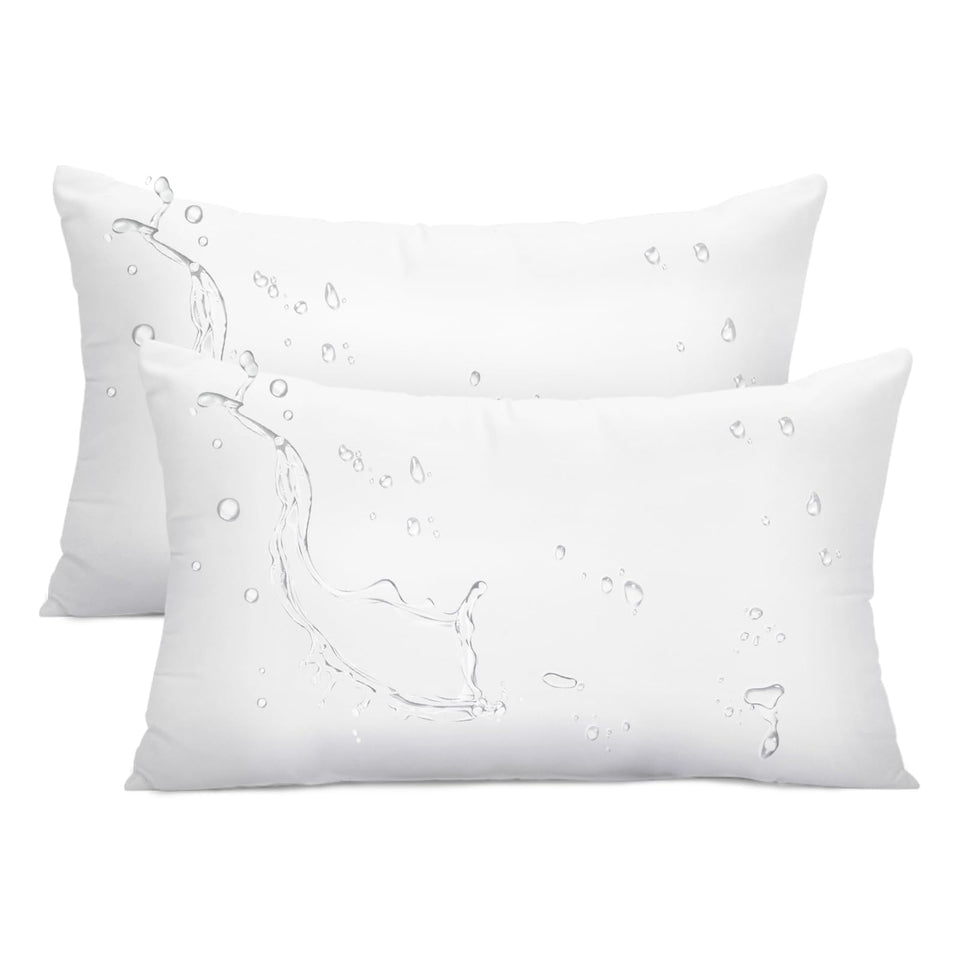 Ashler Outdoor Pillow Inserts 12x20, pack of 2, ideal for porch decor and outdoor comfort.
