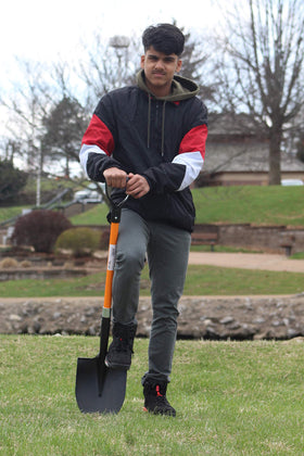 AshmanOnline shovel clears site debris and stubborn soil with ease.