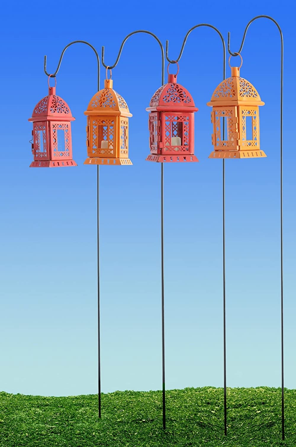 AshmanOnline versatile garden stakes for lights, jars, and seasonal ornaments.