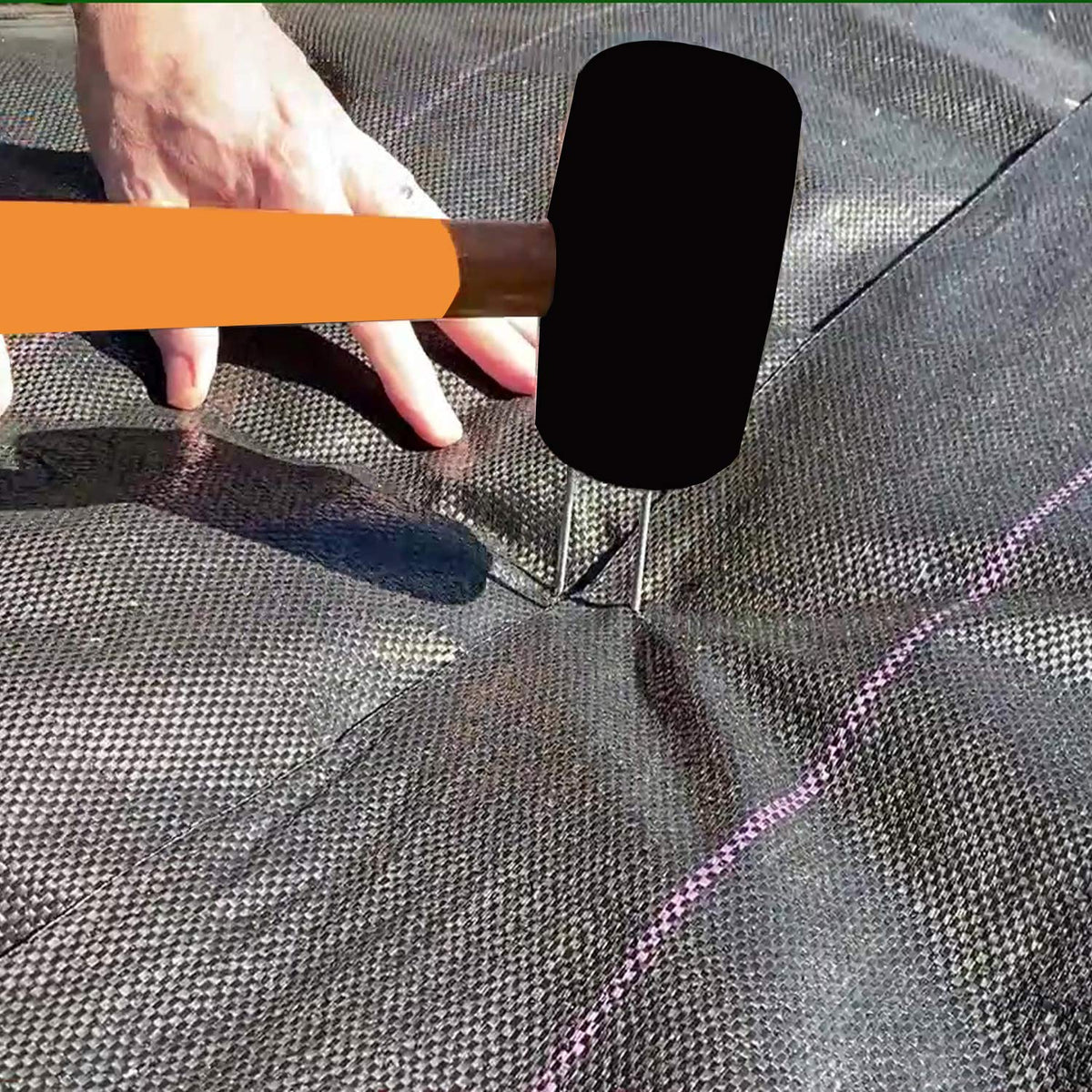 AshmanOnline rust-resistant zinc-coated stake resists corrosion in outdoor beds.