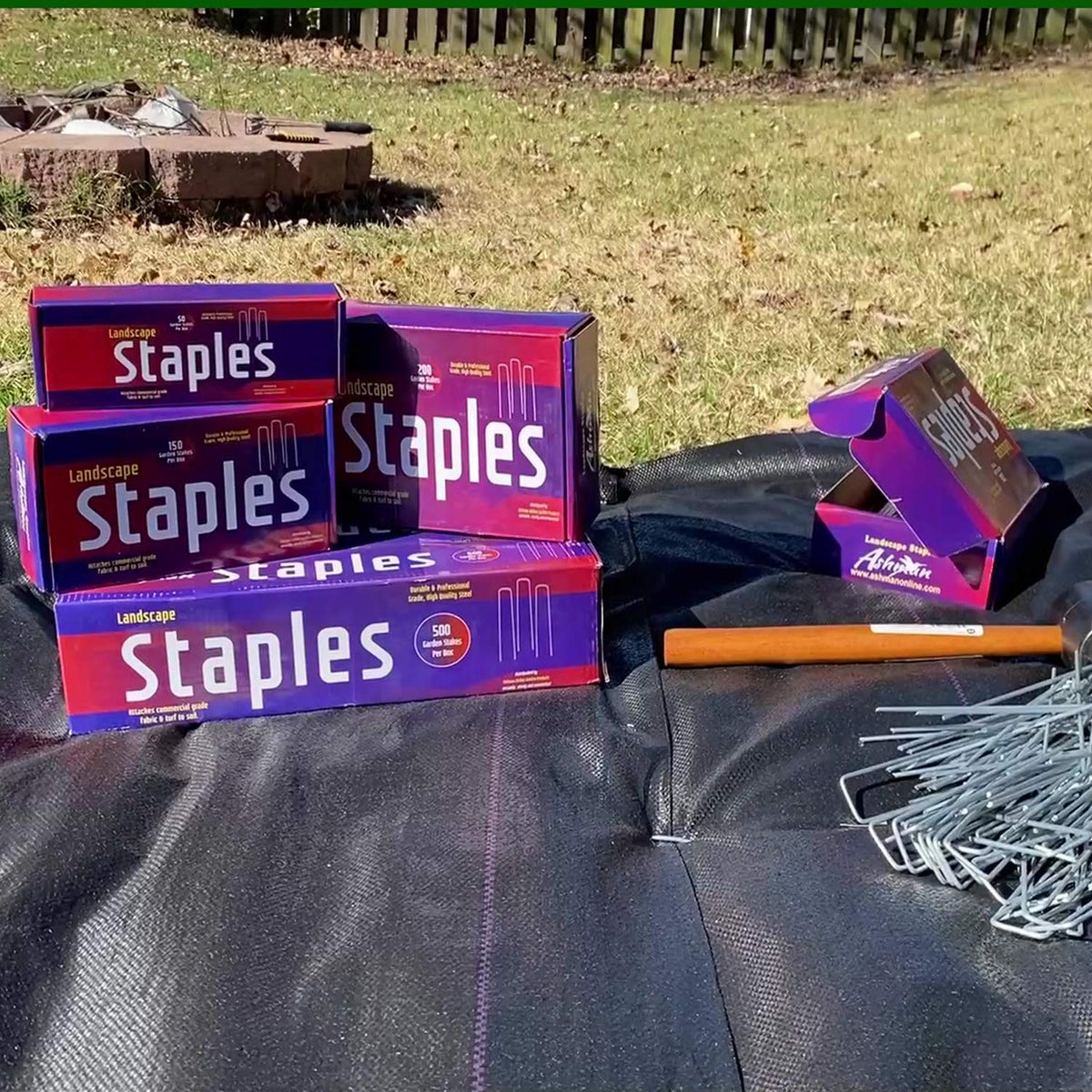 AshmanOnline multi-use garden stakes support edging, netting, and more.