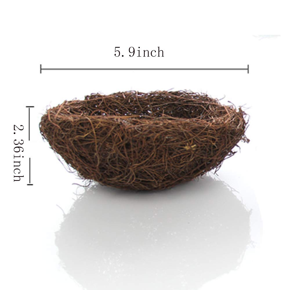 Asikkon rattan birdnest garden decor enhances outdoor settings with rustic charm