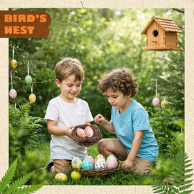 Asikkon rattan nest gift display presents natural elegance for celebrations