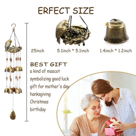 Askhald Bird Nest Chimes bring nostalgic decor for garden, balcony, or yard.