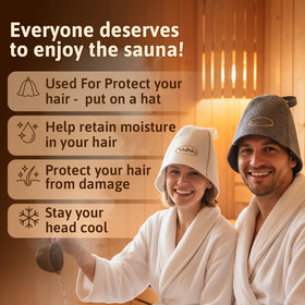 ASKOLD sauna hat dimensions 59 cm circumference one size.