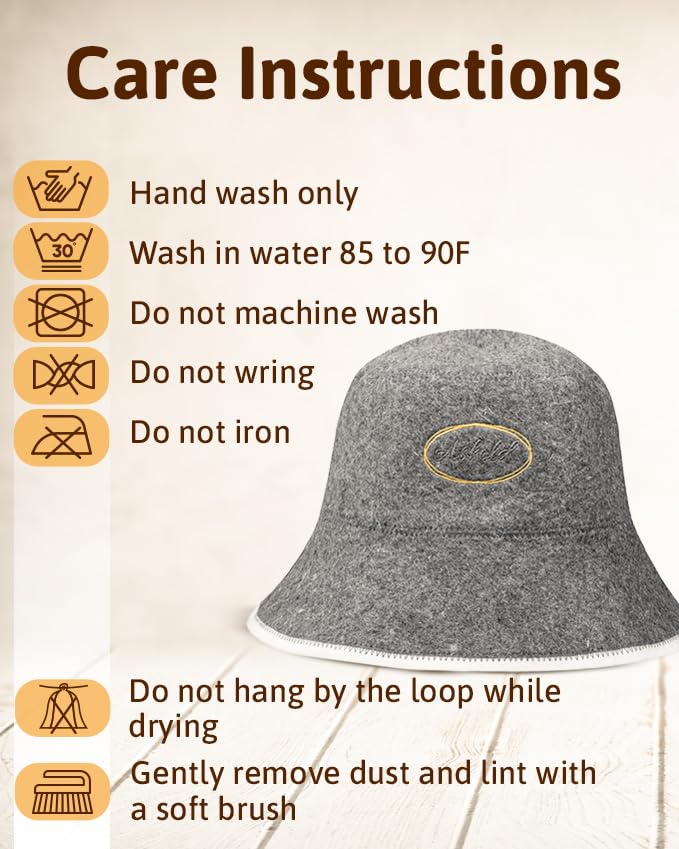 ASKOLD sauna hat gray packaged as a ready-to-gift sauna accessory.
