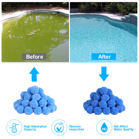 Askyli pool filter balls revive like-new performance after periodic washing
