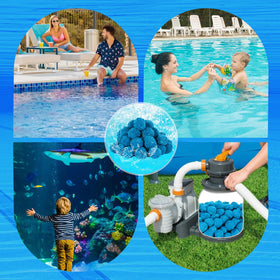 Askyli reusable filter balls shown in washing machine.