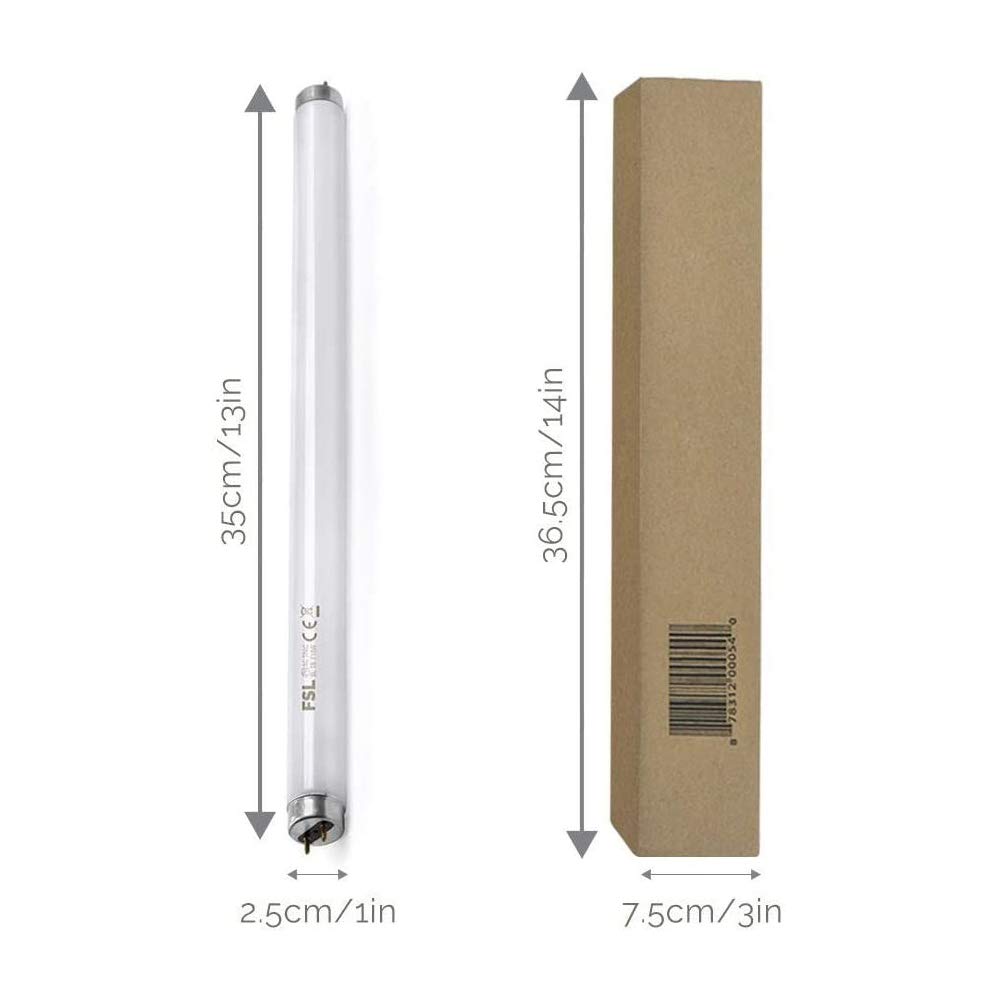 ASPECTEK 13-inch replacement bulbs fit 20W zappers precisely.