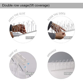 ASPECTEK 10ft coverage protects wide ledges from droppings and nests.