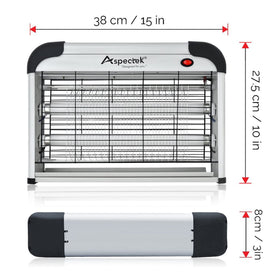 Aspectek Insect Killer high-voltage grid eliminating pests while keeping pets safe
