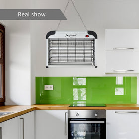 Aspectek Insect Killer self-cleaning grid reduces maintenance between uses