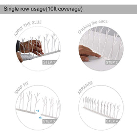 ASPECTEK polycarbonate spikes are UV-protected for long-lasting outdoor use.