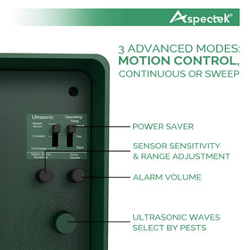 ASPECTEK Yard Sentinel weatherproof design withstands all-season outdoor use.