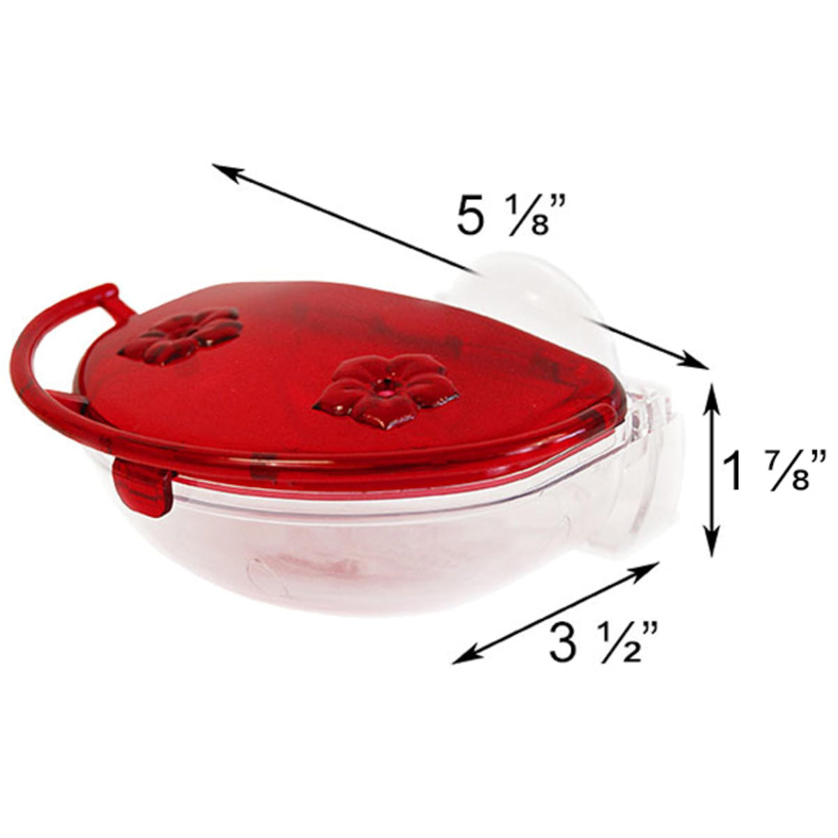 Aspects Gem Window Hummingbird Feeder mounted on window enables convenient observation