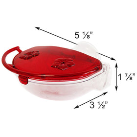 Aspects Gem Window Hummingbird Feeder mounted on window enables convenient observation