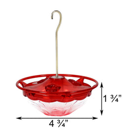 Aspects Mini HummBlossom rose cap close-up emphasizes rain protection at nectar ports