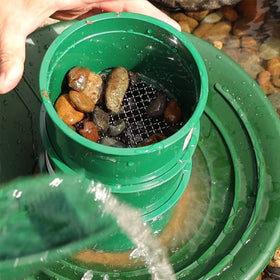 ASR Outdoor 30 holes per inch sifter speeds mineral sorting.