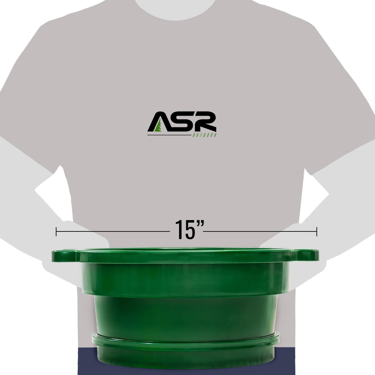 ASR Outdoor Deep Stacking classifier screen with side handles for easier field transport