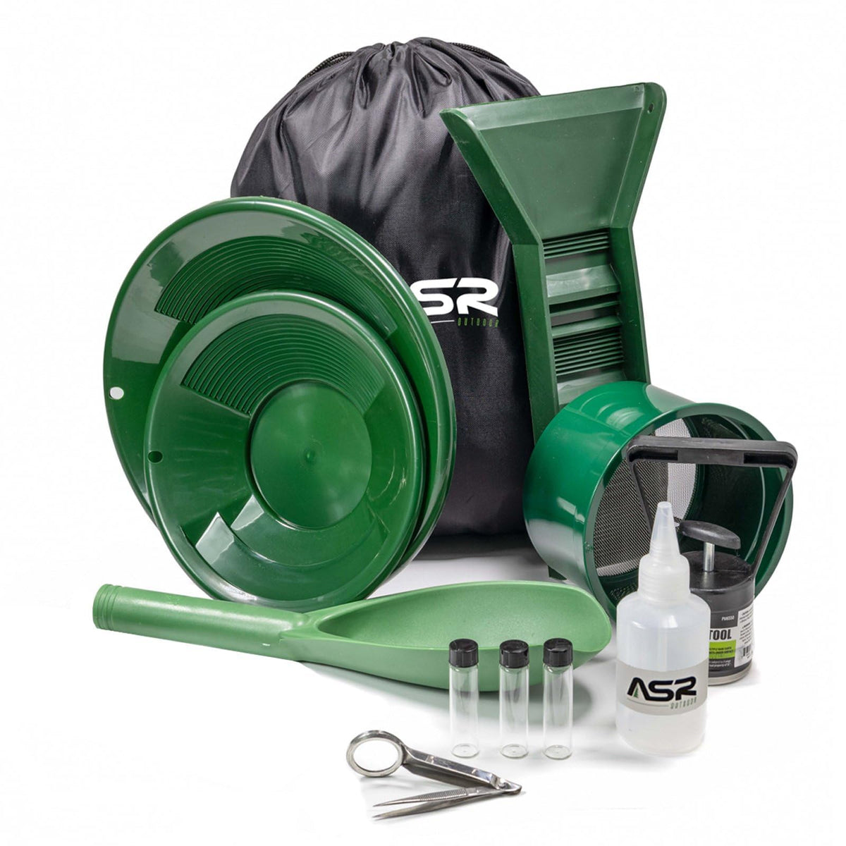 ASR Outdoor mini sluice box for precise gold recovery in the field.