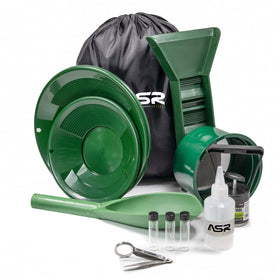 ASR Outdoor mini sluice box for precise gold recovery in the field.