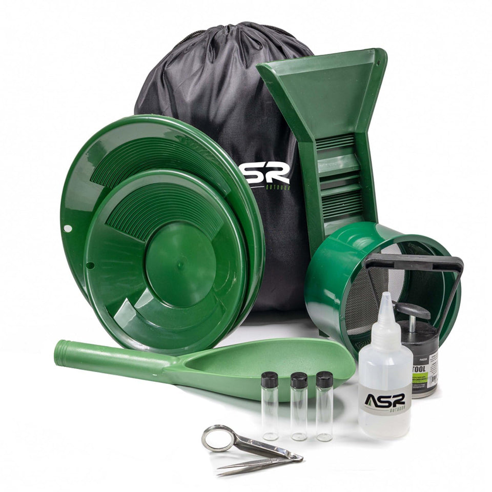 ASR Outdoor mini sluice box for precise gold recovery in the field.