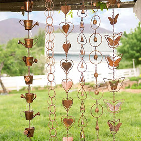 Asrnten convinced8 bell chime rain chain creates soothing sounds and visual appeal.