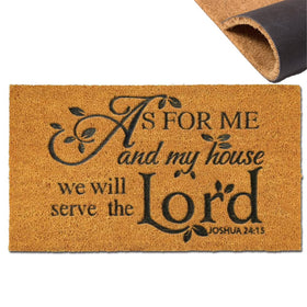 Assaoy coir door mat for outdoor entrance traps moisture and dirt.