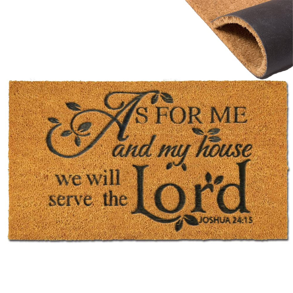 Assaoy coir door mat for outdoor entrance traps moisture and dirt.
