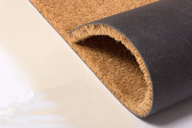 Assaoy seasonal embroidery design front mat adds festive style to your entry.