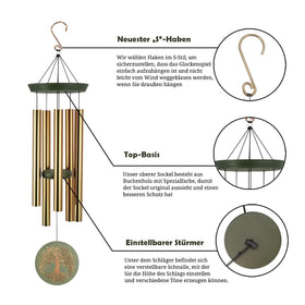 ASTARIN adjustable cords let you tailor melodies to your space.