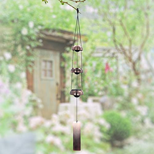 ASTARIN copper wind chimes with durable nylon cord withstand wind and weather