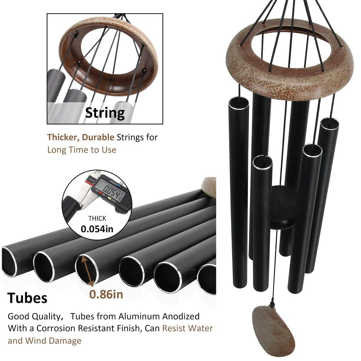 ASTARIN memorial wind chime offers a thoughtful outdoor tribute.
