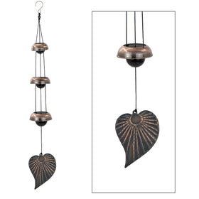 ASTARIN Three Cooper Leaf Temple wind chime setup for tranquil outdoor space.