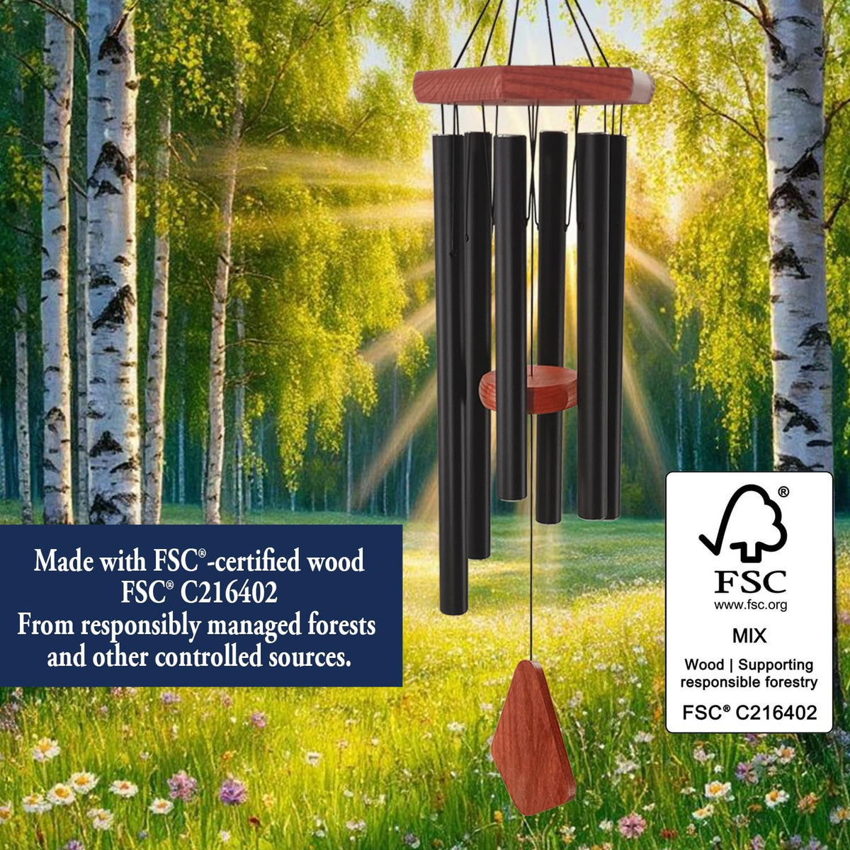 ASTARIN wind chime hook and suspension makes hanging simple
