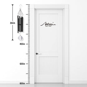 ASTARIN wind chimes black outdoor design enriches yard