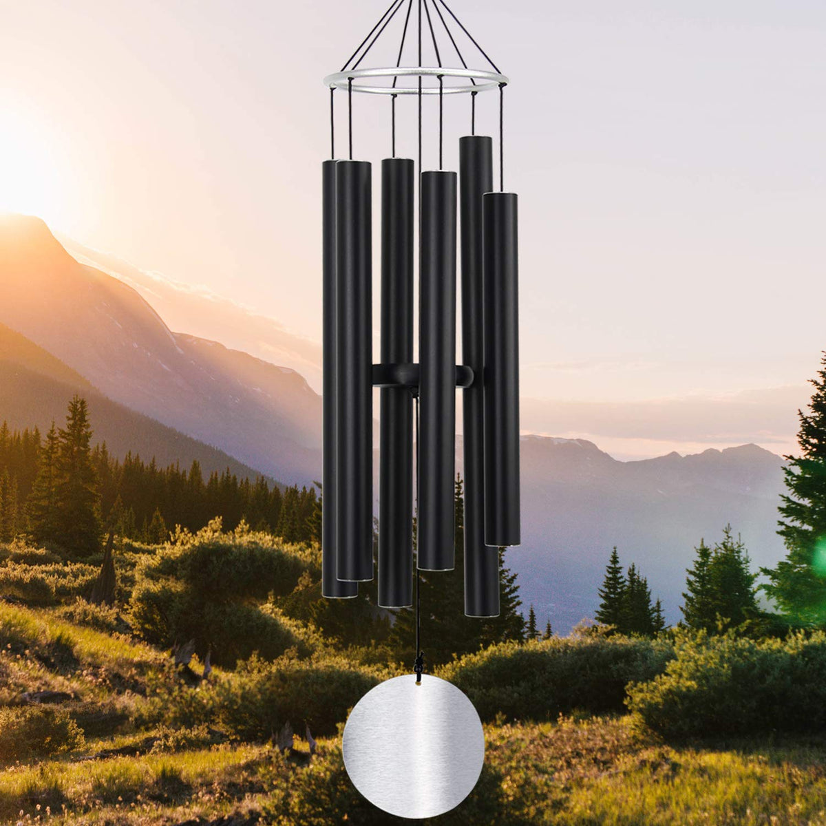 ASTARIN wind chimes outdoors 36-inch deep tone provide peaceful garden ambiance